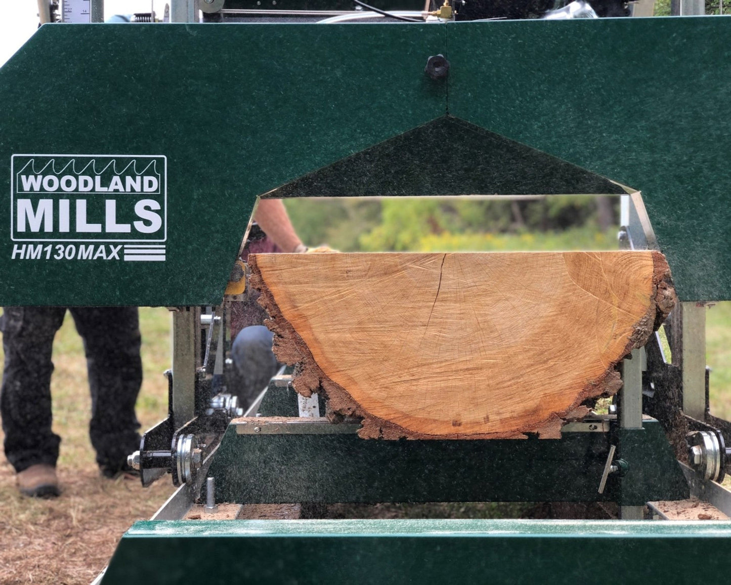 HM130MAX® Portable Sawmill Ground Mounted -  Woodland Mills